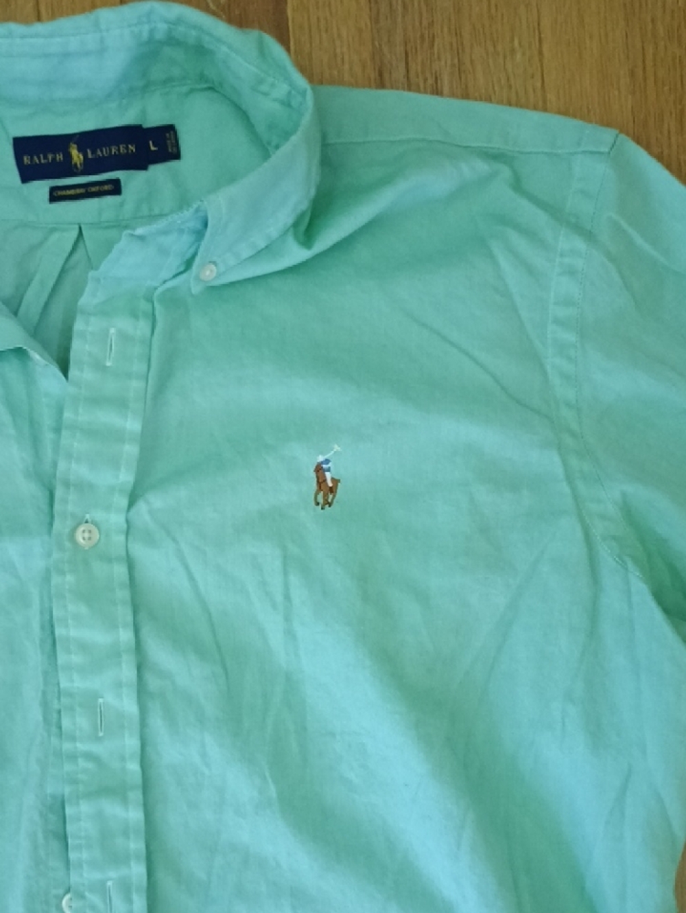 Polo by Ralph Lauren Light Mint Green Button-Down Shirt - Picture 3 of 5